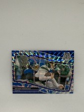 2024 Panini Mosaic Bang! Kayvon Thibodeaux #15 Reactive Blue Mosaic Prizm 28/99