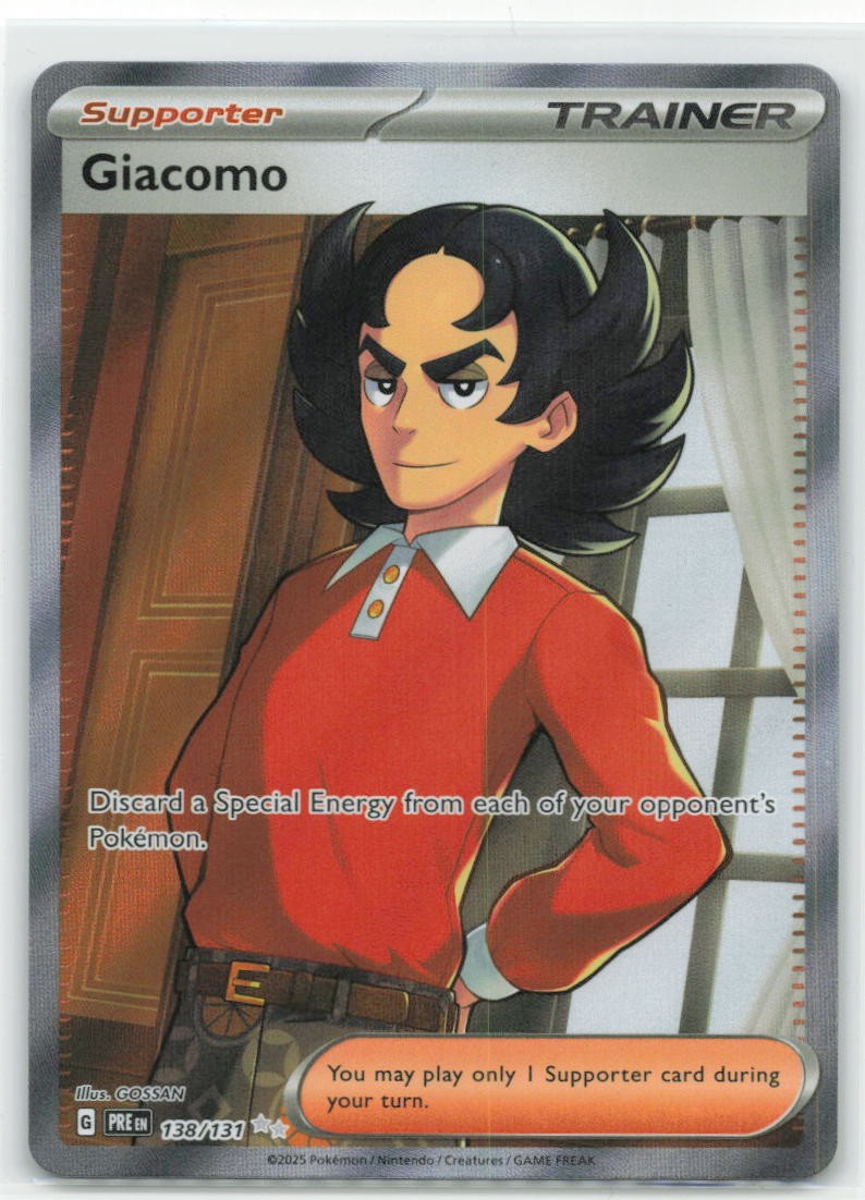 Pokemon Prismatic Evolutions #138/131 Giacomo