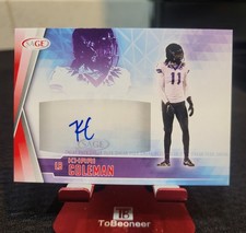 2022 Sage Low Series Khari Coleman #SPA-KC - Sneak Peak - Red - Autograph