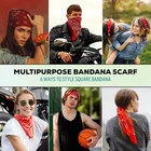 Paisley Bandana Pure Cotton Scarf Multicolored Headband Wrap Hand Lot