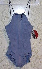 One Capezio Halter Leg 9650 Lap Blue XSA