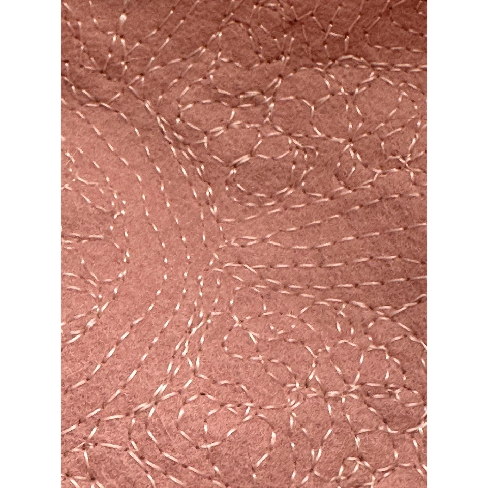 De colección 1940s 1950s Rosa Cuentas Lentejuelas Terciopelo Lana Sombrero Gorra Boina Deauville Foto 3 de 4