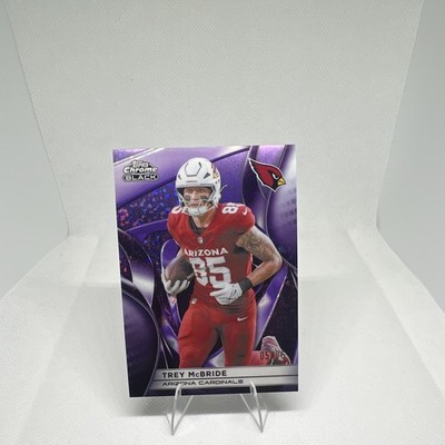 2025 Topps Chrome Black PURPLE Mini Diamonds /75 Trey McBride #3 Cardinals