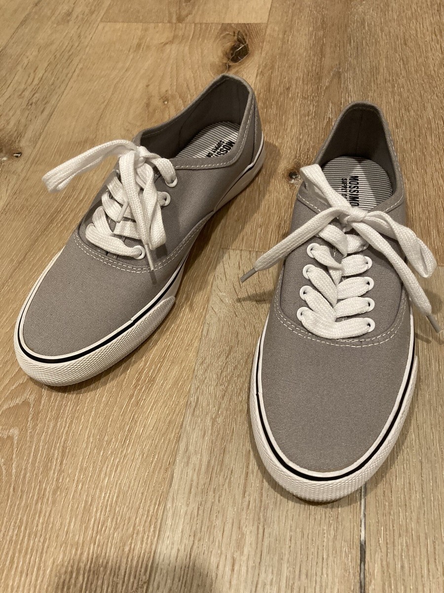 Mossimo Supply Co Shoes Woman’s Sneakers Light Grey Canvas Excellent  Condition
