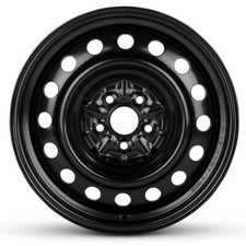 New Wheel For 2020-2025 Toyota Corolla 16 Inch Painted Black Steel Rim
