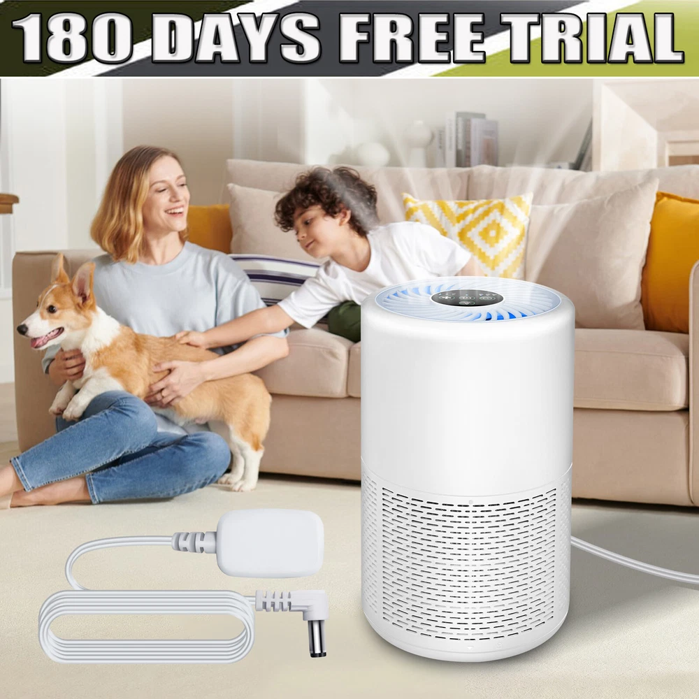 Air Purifier H13 True HEPA Filter for up to 60m² 3in1 filter, Auto & Sleep Mode