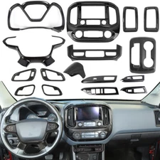 16x Carbon Fiber Full Interior Set Panel Cover Trim Kit For Chevy Colorado 2014+