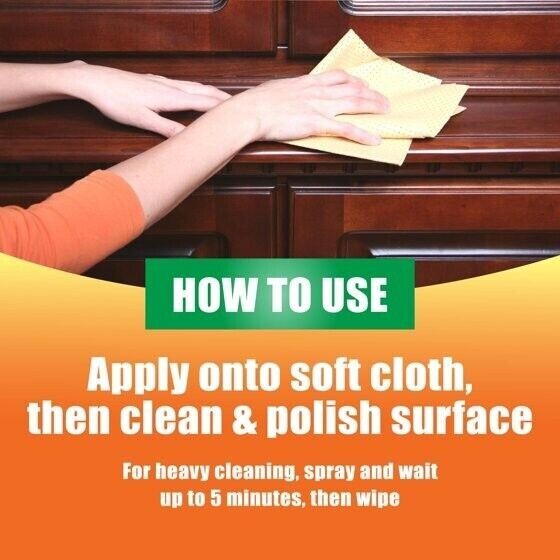 Orange Glo Wood Furniture 2in1 Clean & Polish Spray, 16 oz eBay
