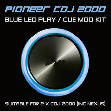 PIONEER CDJ 2000 / NEXUS BLUE PLAY o CUE LED MOD KIT (PER 2 x CDJS) DJM DDJ