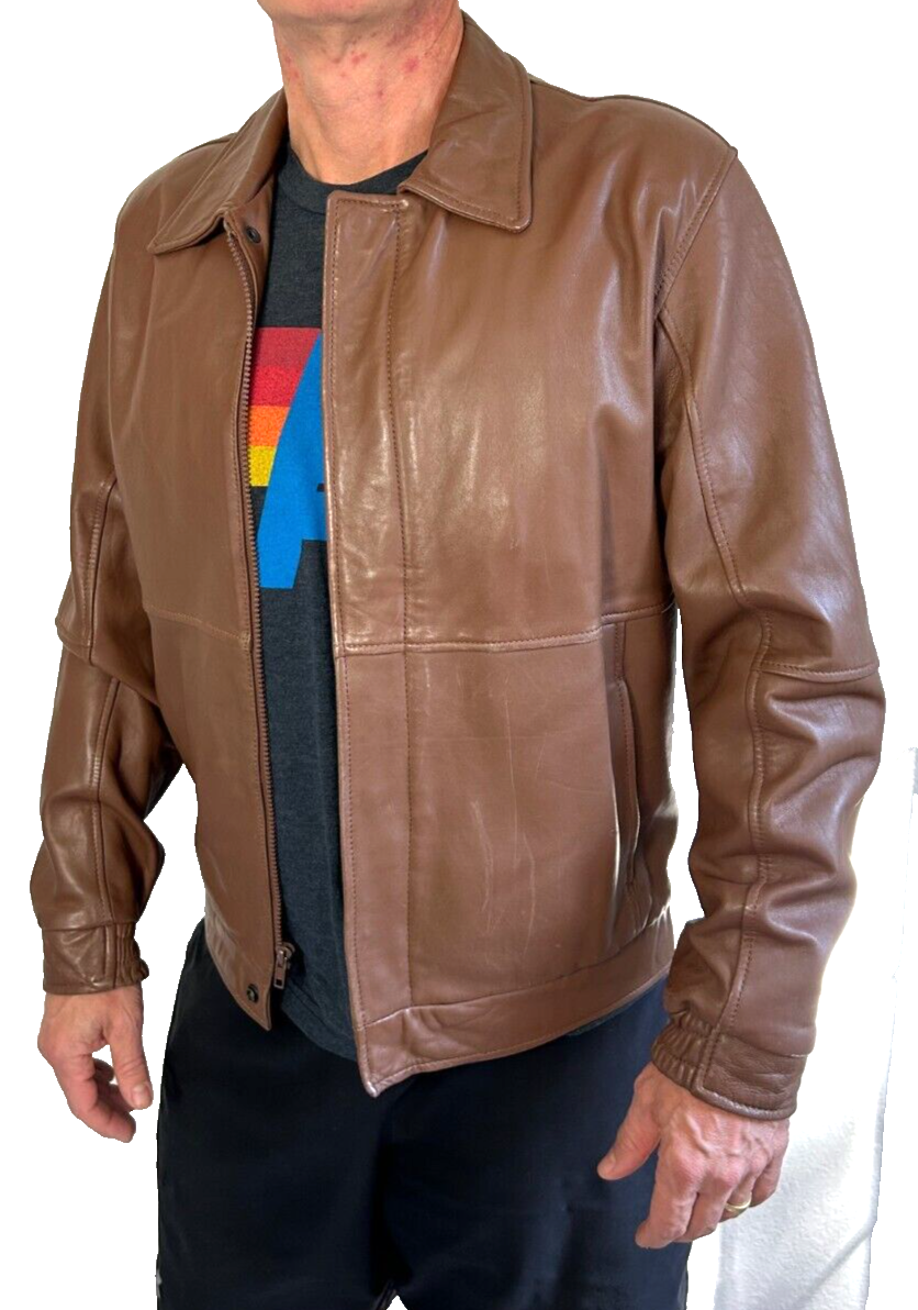 ジャケット・アウター leather brown jacket archive Archive Leathers Bomber Jacket Brown - Jackets & Coats from