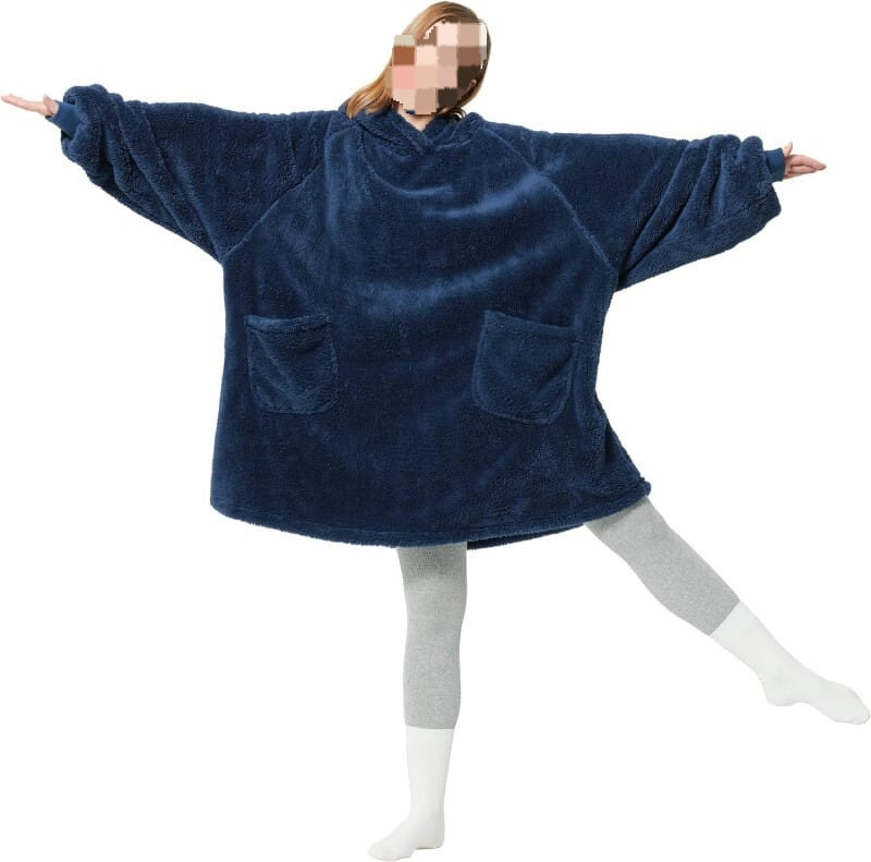 НАДЕЖНАЯ толстовка с капюшоном Decke Kuschelpullover Deckenpullover Теплая куртка Унисекс Neu