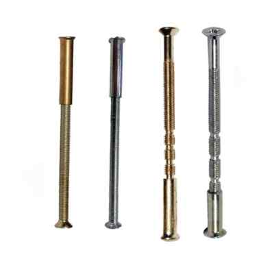 M3 M4 Türgriff-Verbindungsschrauben - Messing/Chrom poliert - Pack 1 - 30