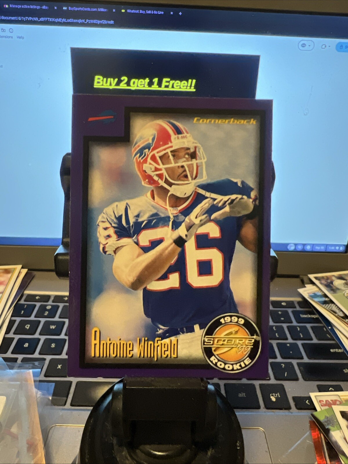 Antoine Winfield 1999 Score Supplemental ROOKIE CARD # S-10