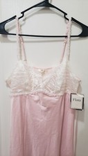 FLORA Pink Nightgown Size Medium Beautiful, Lace