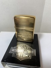 Zippo LIGHTER  harley davidson SOLID BRASS EMBLEM  accendino  anno 2007  NUOVO.