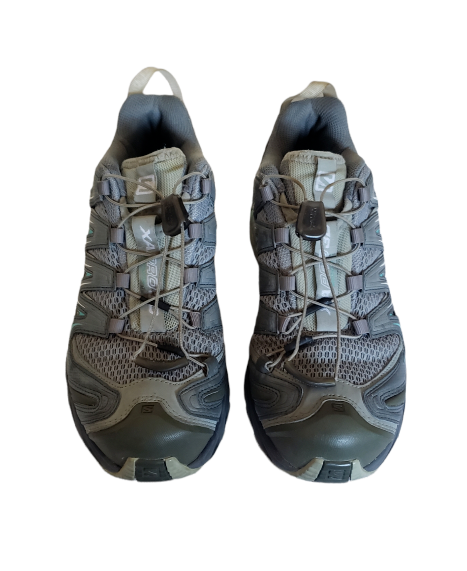 Salomon XA PRO 3D scarpe da trekking da donna trail running taglia US 7 beige grigie
