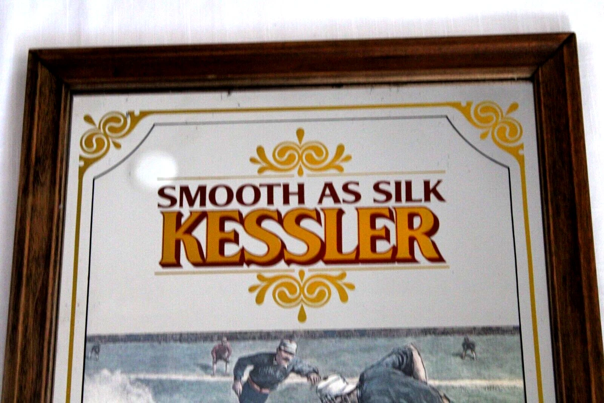 Baseball Smooth As Silk Kessler Whiskey Mirror 16