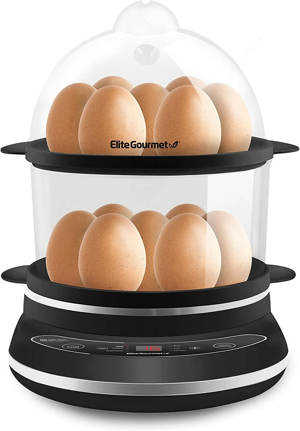 Elite Gourmet Easy Egg Cooker Programmable Presets and Delay Timer, BPA Free
Opens in a new window o