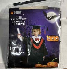 Kids Graduation Cap and Gown Preschool Halloween Costume Ages 5-6