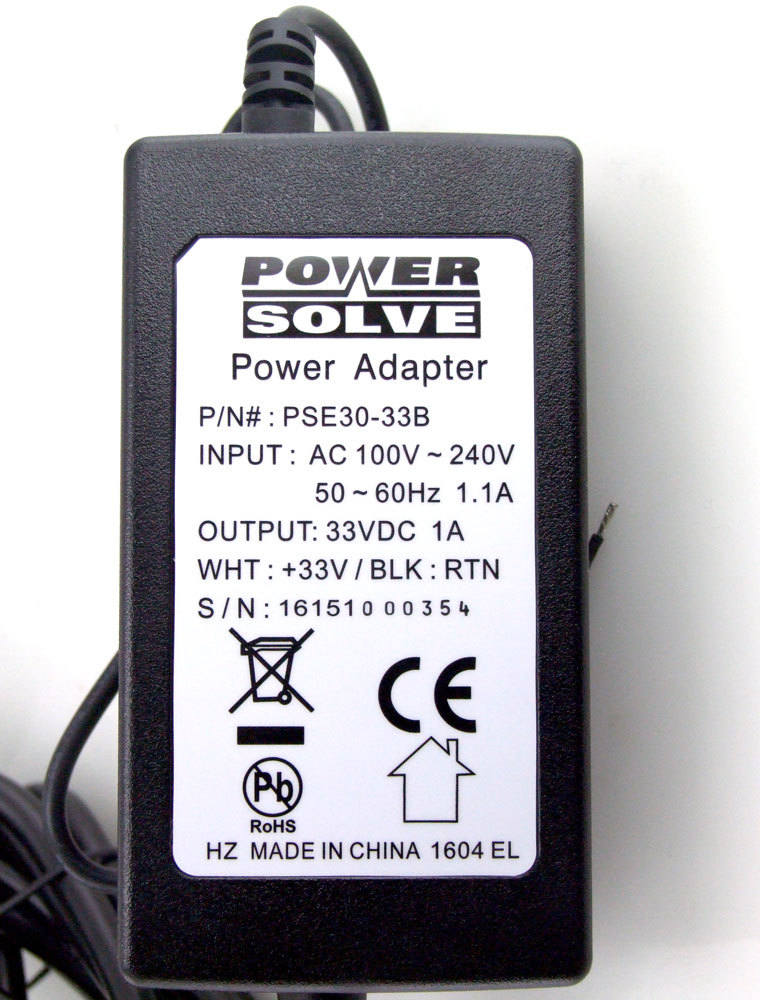 POWER SOLVE STAIRLIFT TYPE 33V DC 1AMP POWER SUPPLY STAIRLIFT BATTERY