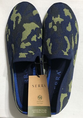 Womens Shoes Serra Ladies Recycled Material Flats New Serra
