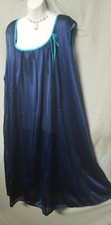 Only Necessities Blue Nightgown Sleeveless Above Ankle Size 6X 78" BUST