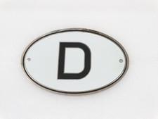BADGE DECAL LOGO FOR VINTAGE WEGU D PLATE DEUTCHLAND CARS #V348-8