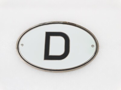 BADGE DECAL LOGO FOR VINTAGE WEGU D PLATE DEUTCHLAND CARS #V348-8