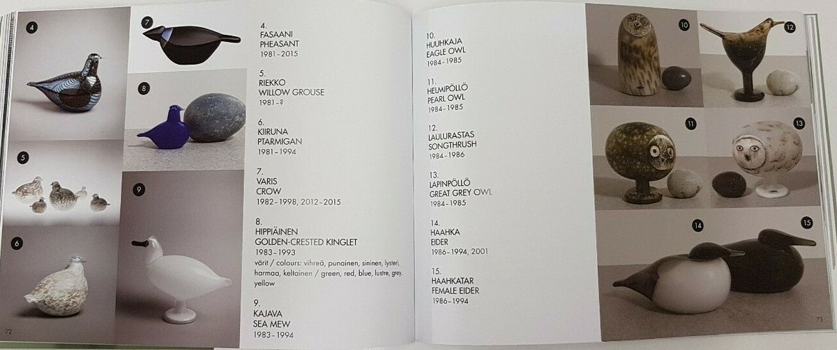 Oiva Toikka Book All Serial Birds and Cubes New 2019 Oiva's