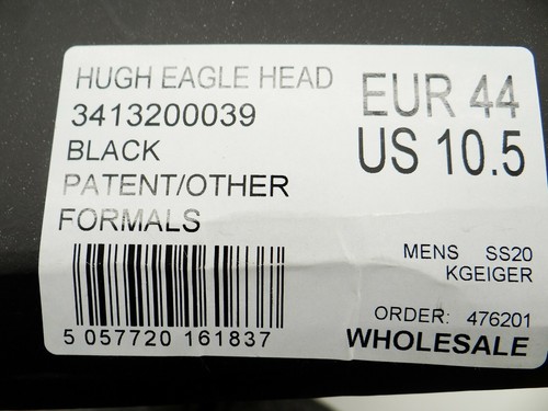 Zapatos de hombre Kurt Geiger London HUGH EAGLE HEAD zapatillas de negocios mocasines 44 - Imagen 9 de 9