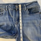 1822 Women’s Cuffed Jeans 8 Blue Taylor Raw Hem Capri Stretch Comfort — photo 6