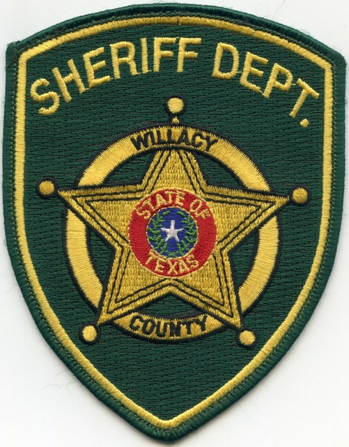 WILLACY COUNTY TEXAS TX Large Star used SHERIFF POLICE PATCH eBay