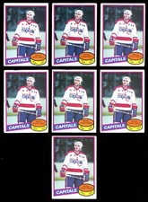 1980-81 OPC O PEE CHEE NHL #195 Mike Gartner HOF Rookie 7 Card Lot VG-EX-EX+ RC