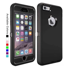 For iPhone 6 6s Plus Case Shockproof Fits Defender Belt Clip Screen Protector 