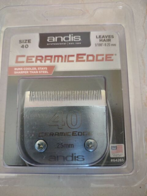 Andis CeramicEdge Carbon-Infused Steel Detachable Pet Clipper Blade Size 40
