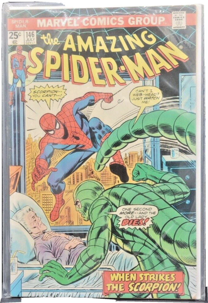 The Amazing Spider-Man #146 (Jul 1975, Marvel) In Plastic Sleeve Great Condition