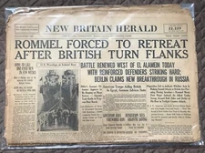 Rommel Forced To Retreat After British Turn Flanks - Friday 7/3/1942 - NB Herald