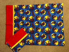 2 Handmade Standard Pillow Cases Marvel's Spiderman 30 x 21 inches New