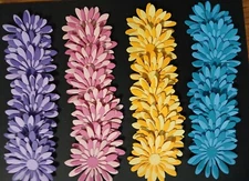 FLOWER DIE CUTS FOR CARDMAKING & SCRAPBOOKING ~8 PC. SET~ CHOICE OF COLORS