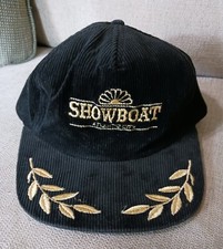 Vintage Showboat Casino Hotel Atlantic City Corduroy Spell Out Snapback Hat Cap