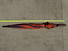 Aramis Umbrella Football Theme Orange Blue Rain Gear