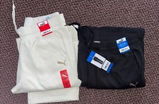 PUMA Ladies' Straight Leg Fleece Jogger Pants, Tan M  Black L ,XXL 1787624 NWT