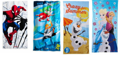 Disney's Frozen, OLAF, PLANES OR SPIDER-MAN Beach Towel U CHOOSE ONE! NEW 
