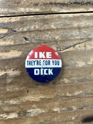1968 RARE Richard Nixon Republican Slogan - Photo 1/2