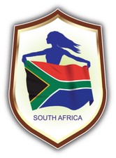 South Africa World Flag Blazon Car Bumper Sticker Decal