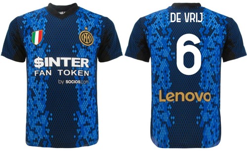 Maglia De Vrij Inter 2022 ufficiale adulto ragazzo bambino 2021 2022 | eBay