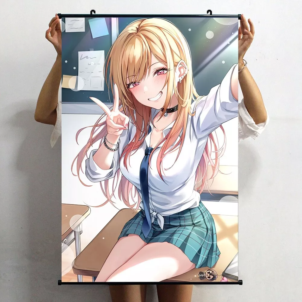 Anime My Dress-Up Darling Kitagawa Marin Cosplay Wall Scroll