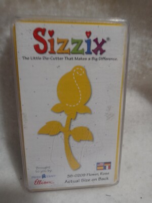 Sizzix Yellow Medium Die - Rose Flower #38-0209   FREE SHIPPING