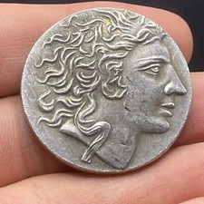 Unresearched Ancient Roman Greek Bronze Coated Coin Collectible Coin
