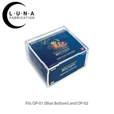 Acrylic Display case for One Piece OP-01 Blue Bottom / OP-02 Booster box